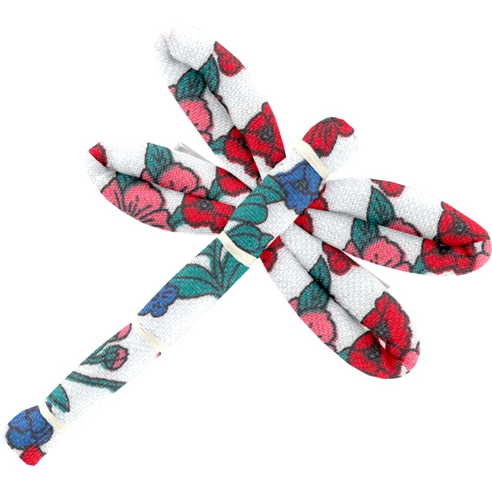 Barrette Libellule Prairie Fleurie