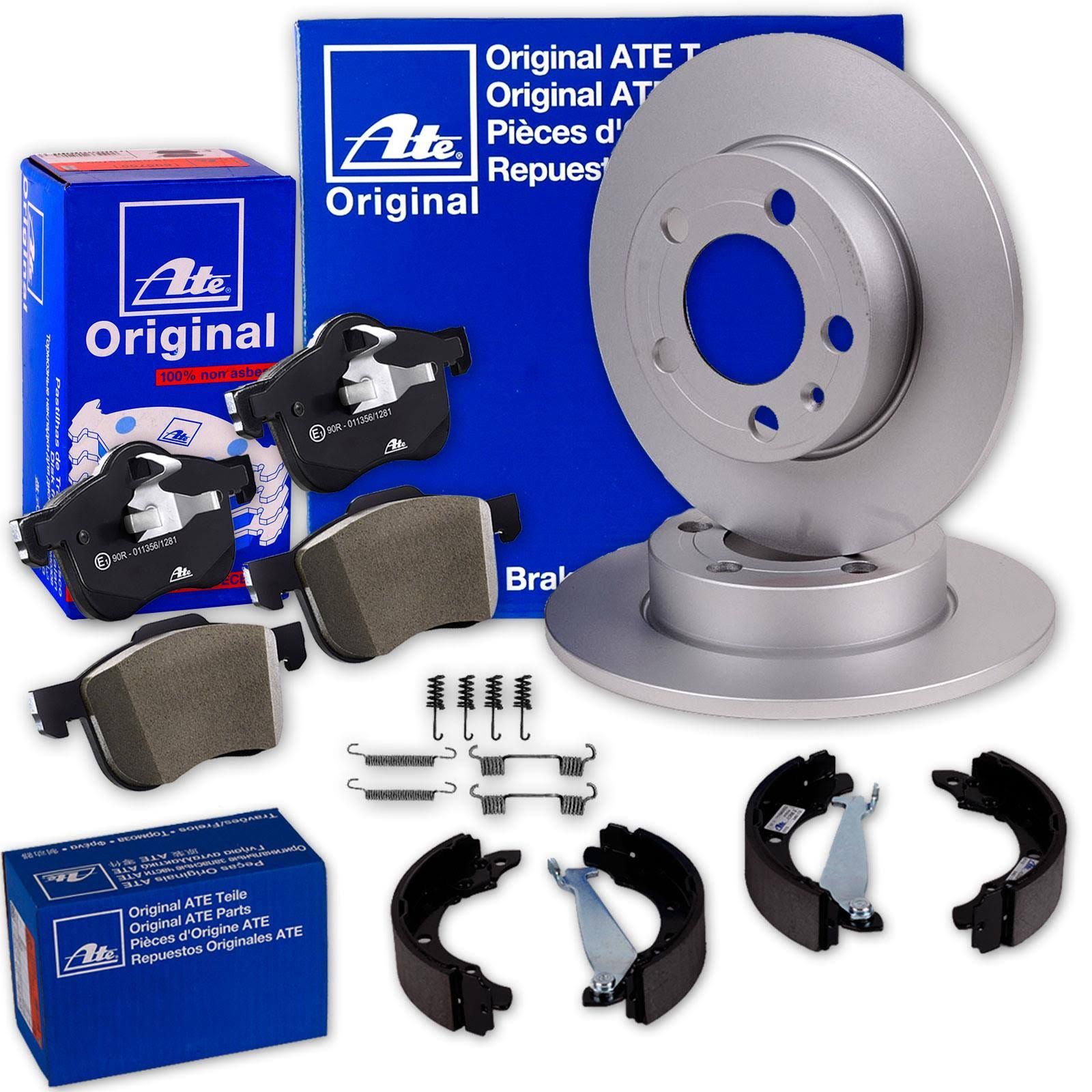 Ate Bremsscheiben + Beläge + Handbremse hinten für A/b-klasse W169 W245