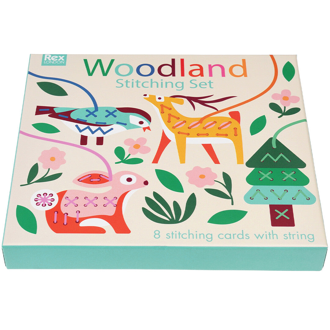 Rex london rijgkaarten woodland - 8st