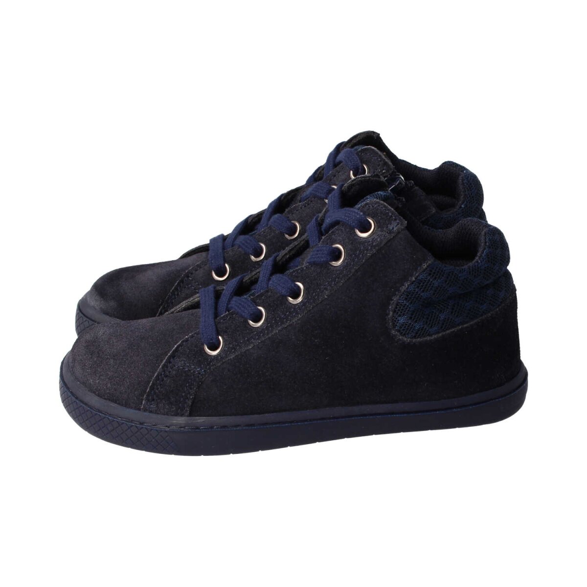 WL32051-2 navy STAY-HAPPY velours textil laces zipper Weite/W