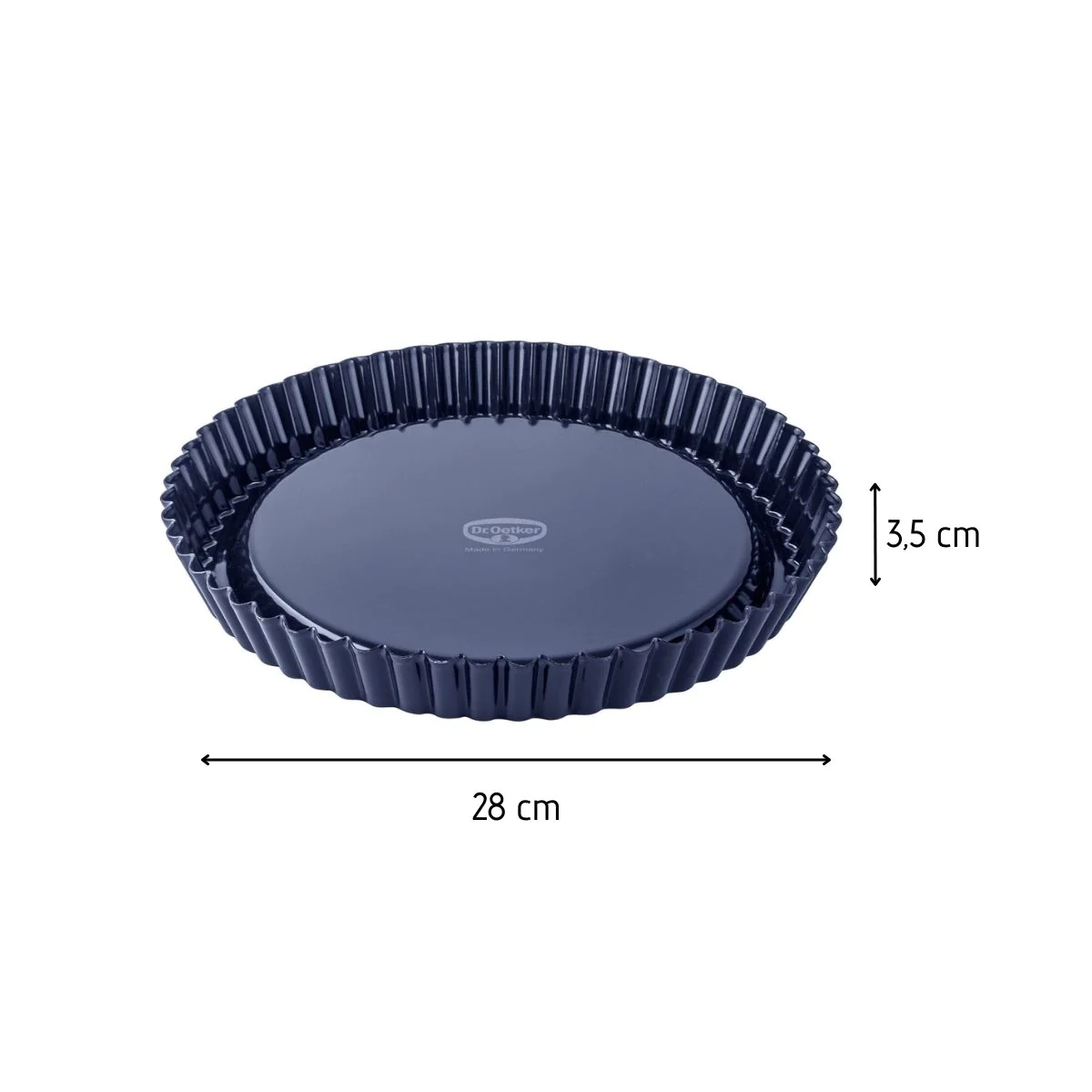 Plat à tarte 28 cm avec revêtement en quartz émaillé Back Liebe Dr. Oe