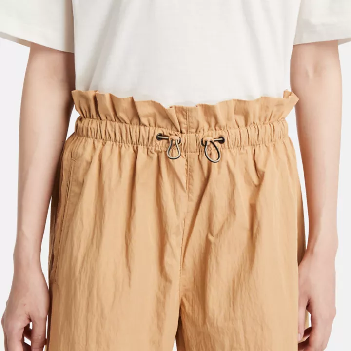 Short d'été utilitaire pour femme en jaune