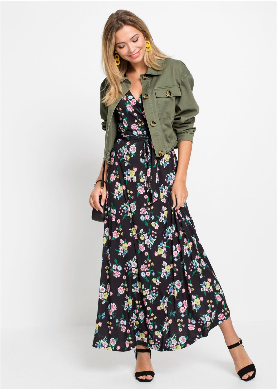 Robe longue style portefeuille