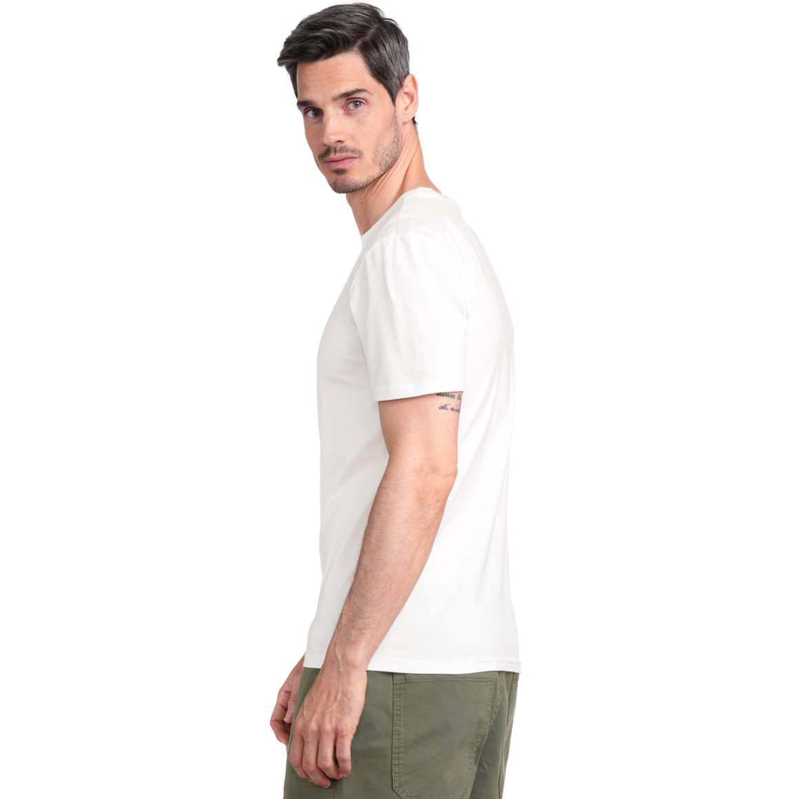 Famy 3 Herren T-Shirts unifarben hellblau / weiss / dunkelblau