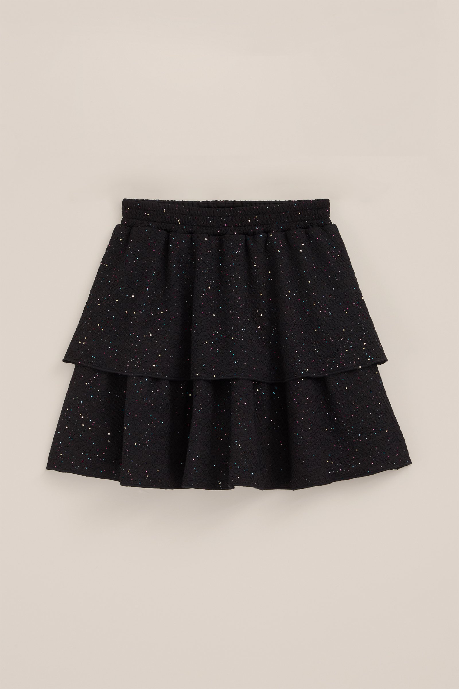 Meisjes rok met structuur WE Fashion Zwart