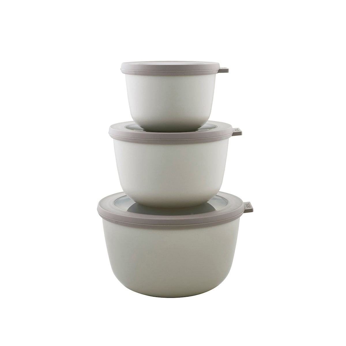 Mepal Cirqula high Bowl set 3 pcs Nordic white