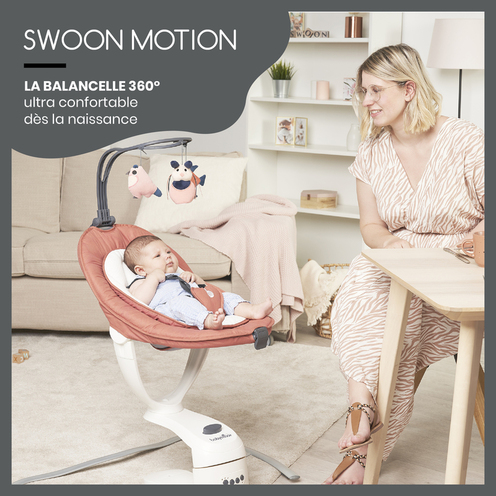 Balancelle Swoon Motion 360° Terracotta - BABYMOOV