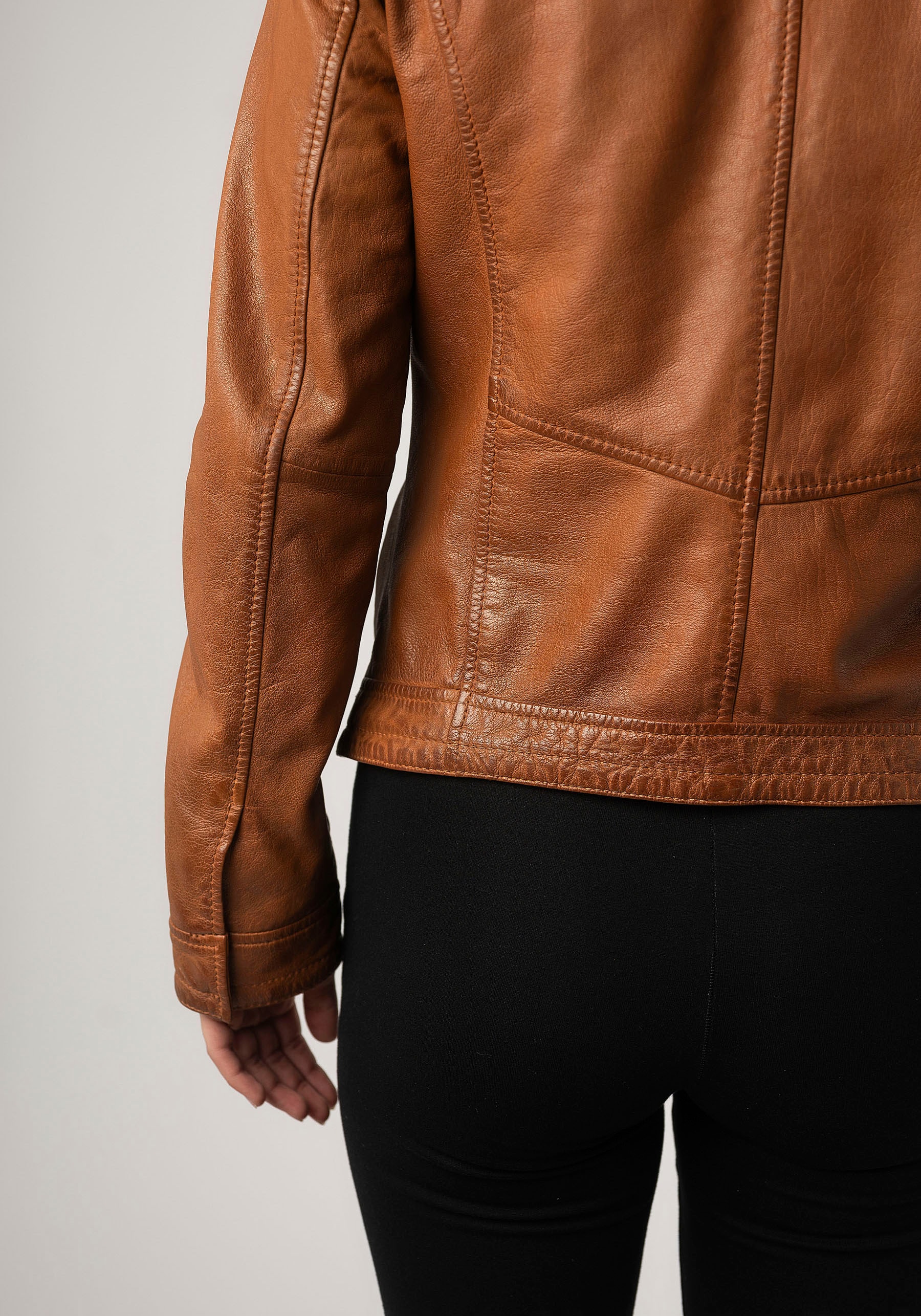 Mauritius Lederjacke »MWWalli« mit Stehkragen