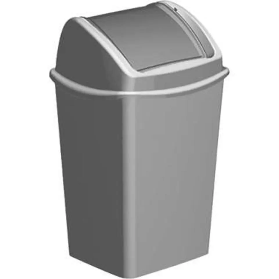 Hega Hogar Vuilnisbak - grijs - 25 l - 53 cm