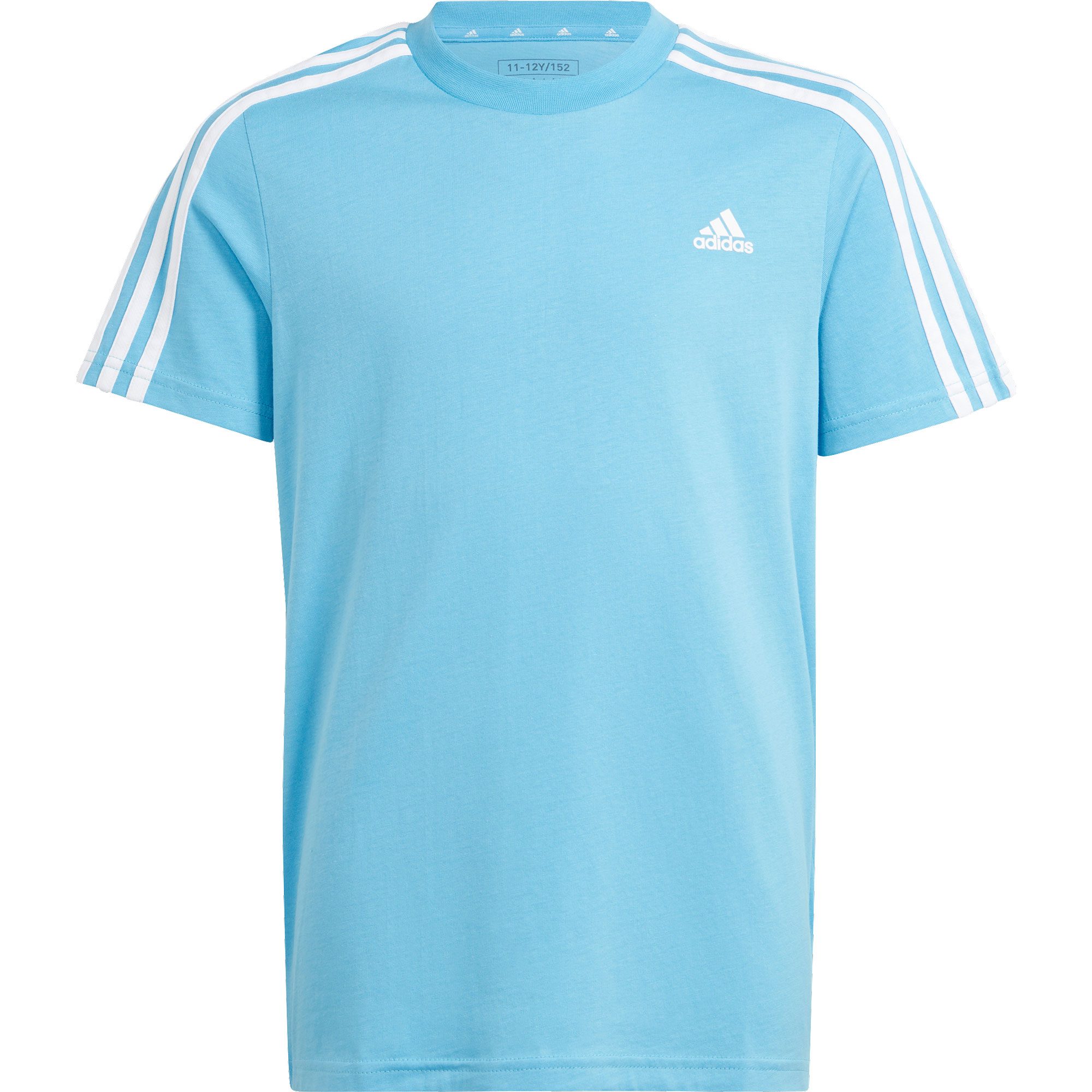 adidas Essentials 3-Streifen Cotton T-Shirt Kinder semi blue burst