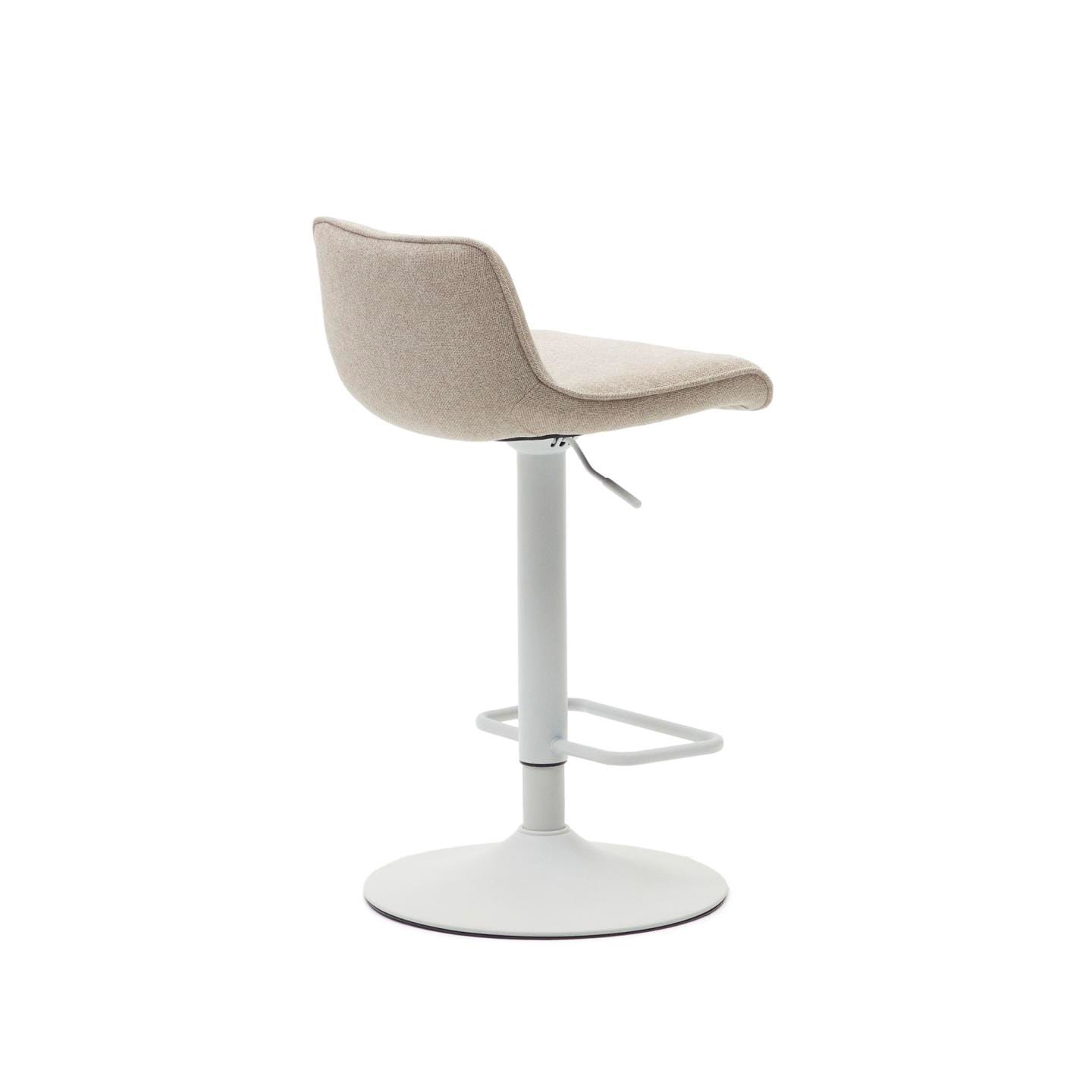 Kave Home Barhocker ZENDA beige/mattweiß