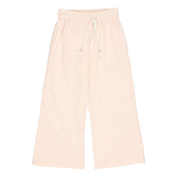 Búho Pantalon Coton Flammé | Rose pâle