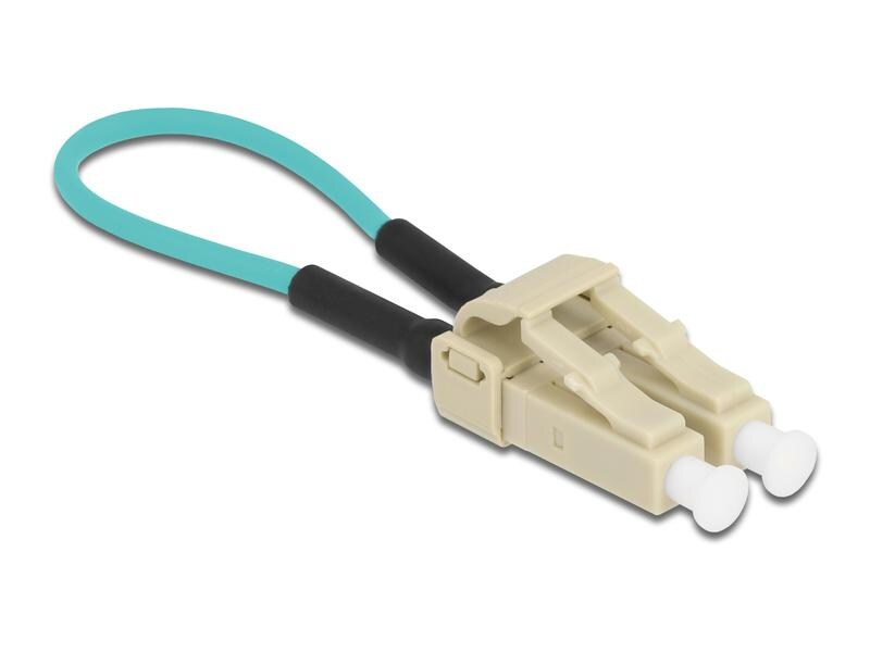 Delock LWL Loopback Adapter Multimode LC – LC, OM3, Duplex Delock LWL Loopback Adapter LC / OM3 Multimode beige