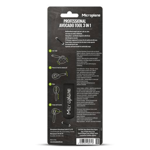Microplane Professionel Avokado 3-i-1 Værktøj