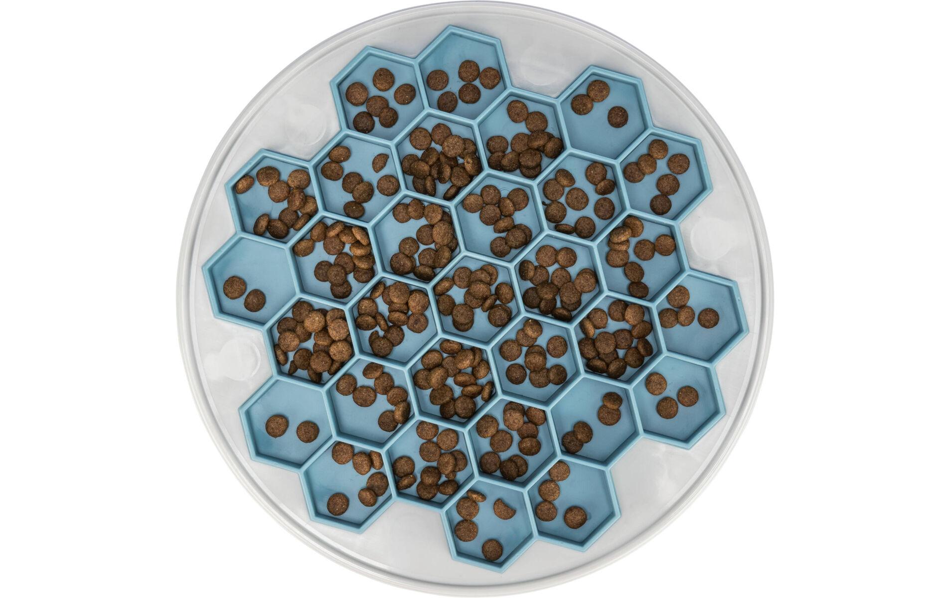 Futtermatte Slow Feeding Hive, Ø 30 cm, BlauAnti-Schlingmatte