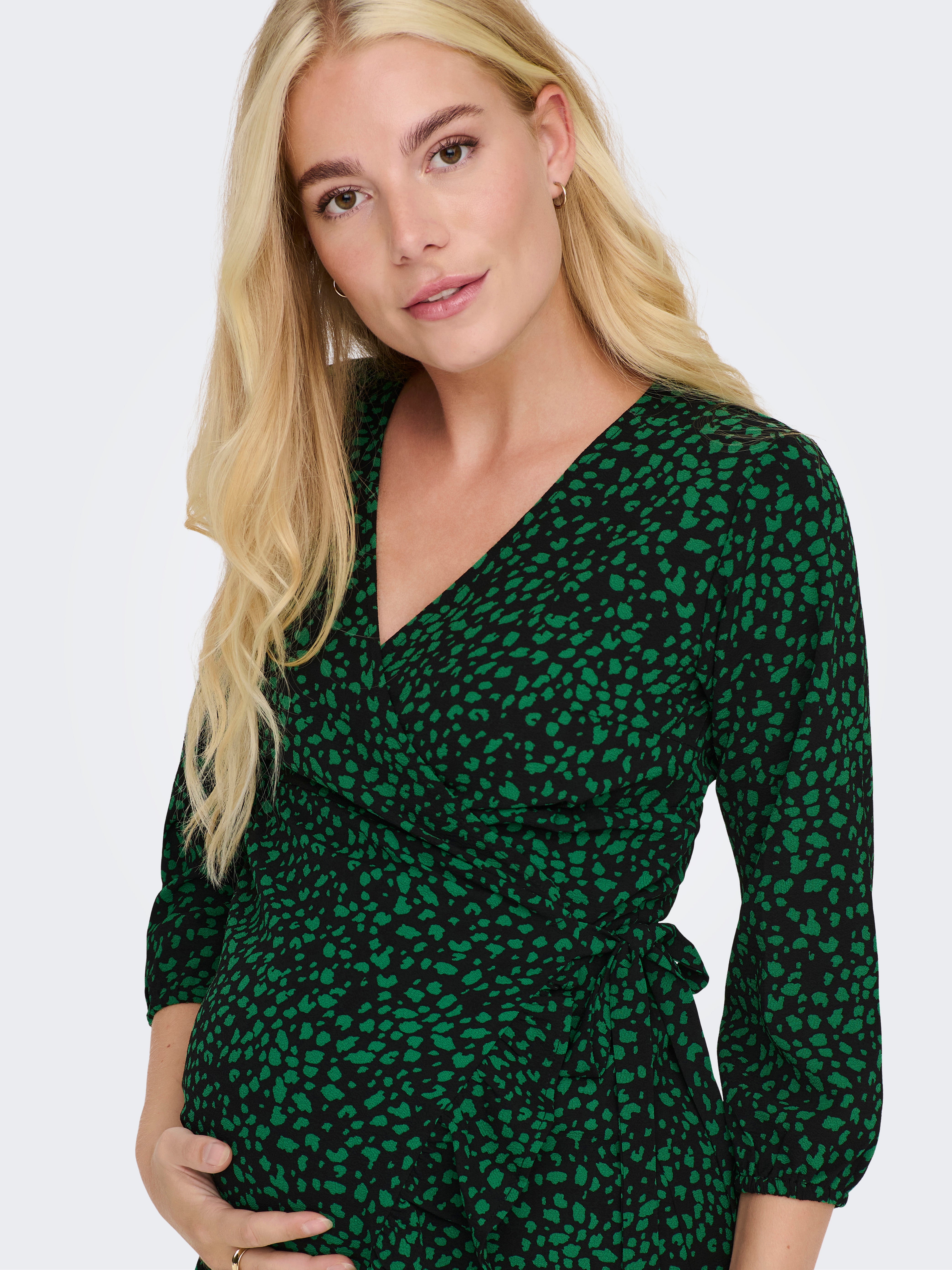 OLMLUXLEA Langes Kleid Black