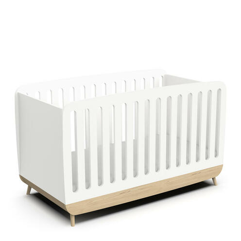 Lit bébé 70x140cm Evolutif FIRMIANA Blanc - CBA Meubles