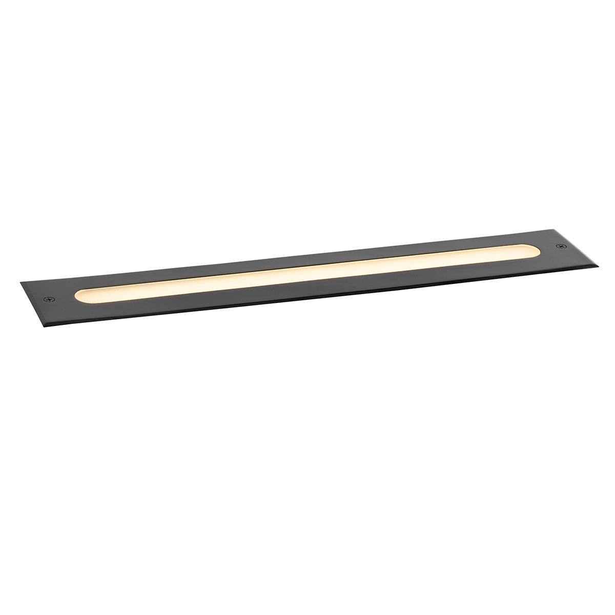 Moderne grondspot zwart 50 cm incl. LED IP65 - Eline