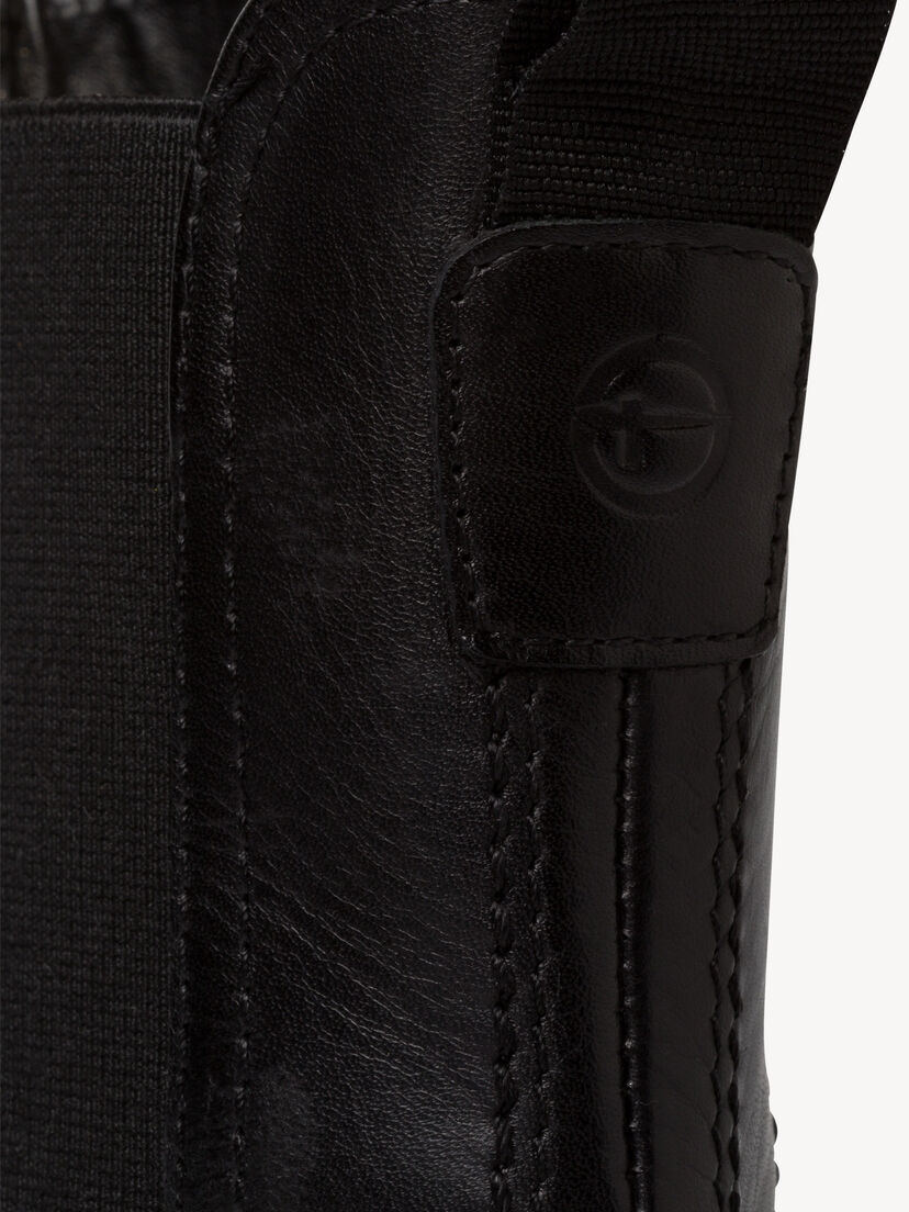 Leren Chelseaboot - zwart