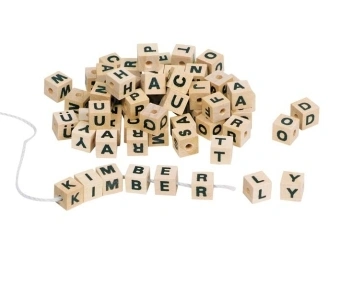 Bastel-Set BUCHSTABENWÜRFEL aus Holz