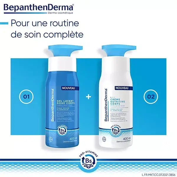 BepanthenDerma® Creme Nutritivo para o Corpo para Pele Seca e Sensível 400ml