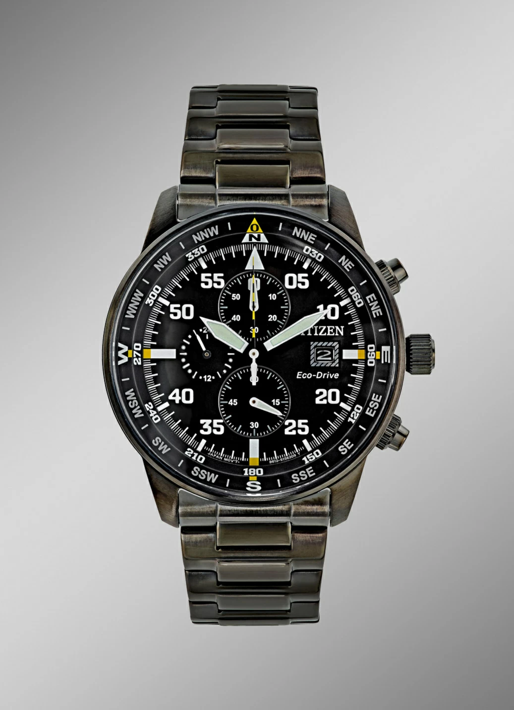 Solar-Herrenuhr in Flieger-Optik