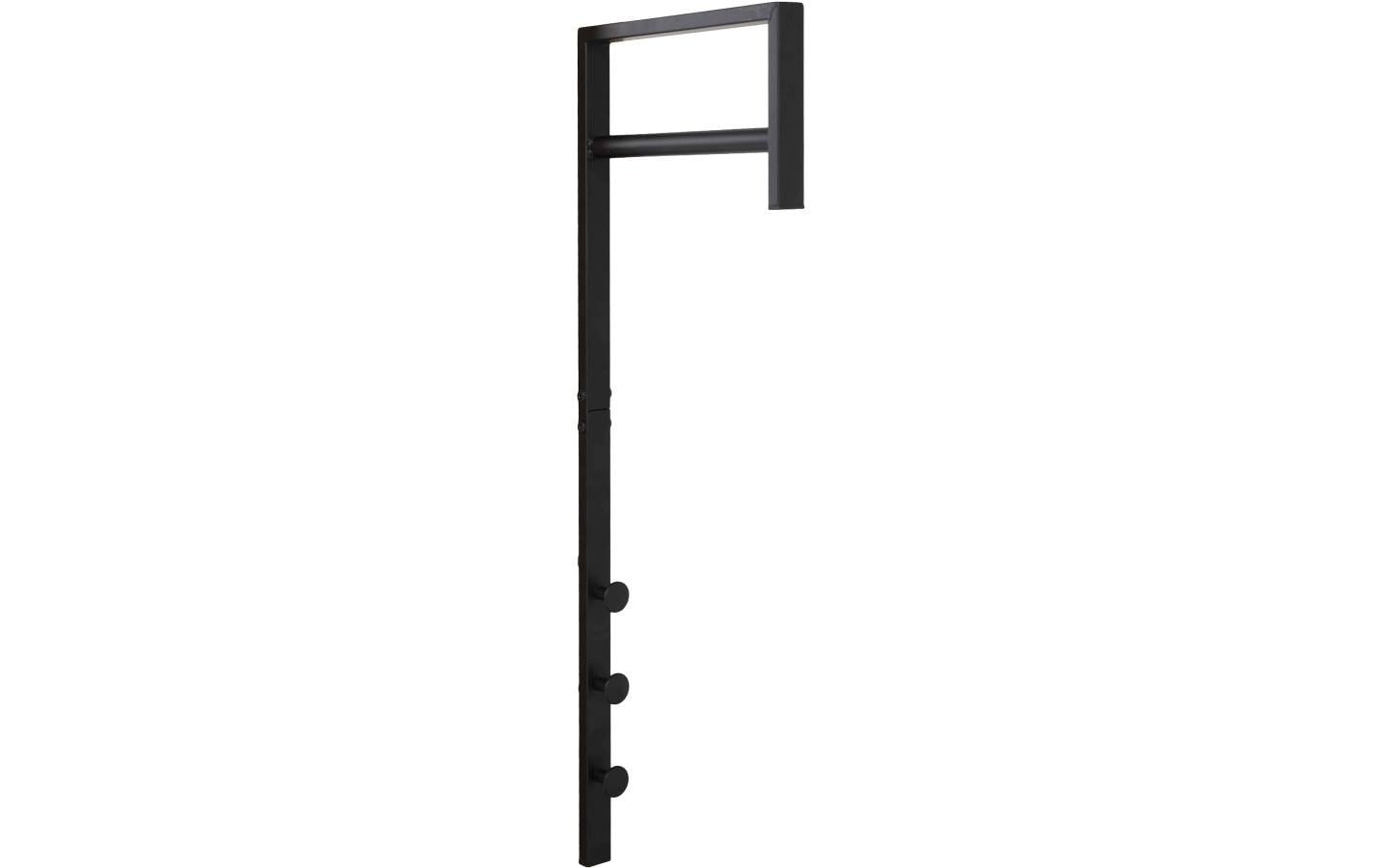 Wandgarderobe Trento 30 x 82 cm, SchwarzGarderobe aus Metall