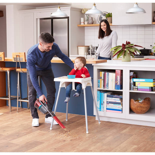 BLACK+DECKER kruimeldief BHHV315J-QW 12V - uitschuifbare lange kierenzuiger en extra groot stofreservoir
