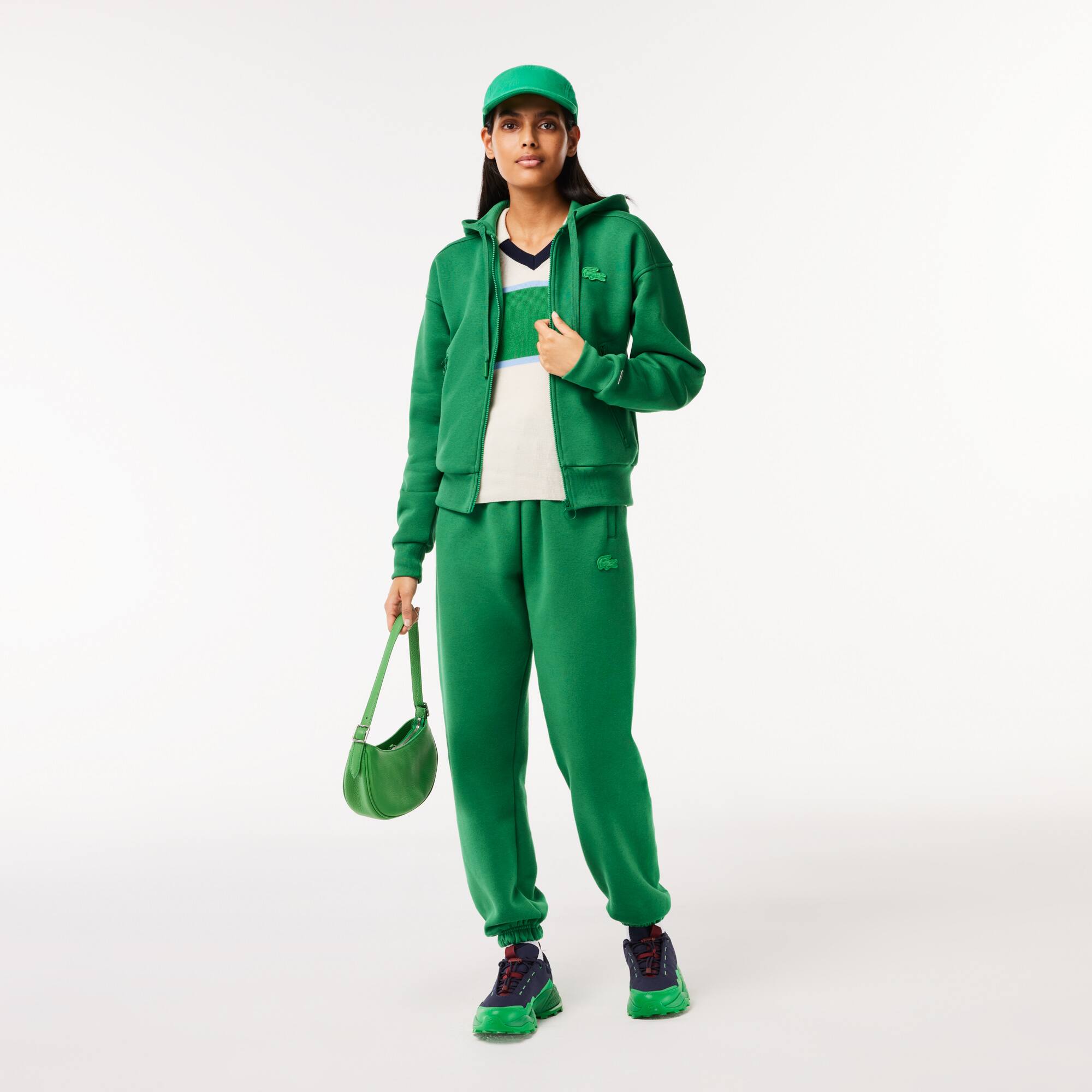 Jogger-Sweatshirt aus Baumwolle Sweatshirts - Grün - Lacoste - Damen