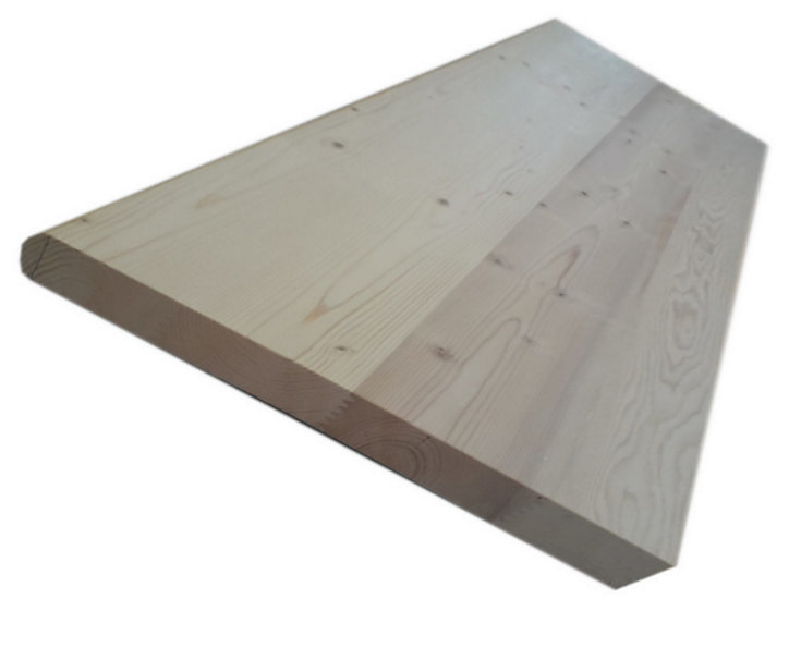 Planche sapin 180 x 58/65 cm, Ep. 40 mm