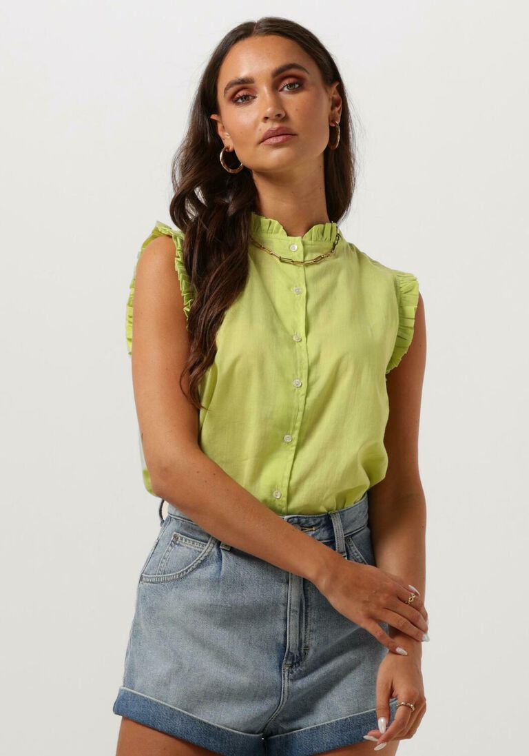 CIRCLE OF TRUST lime circle of trust blouse cristel blouse