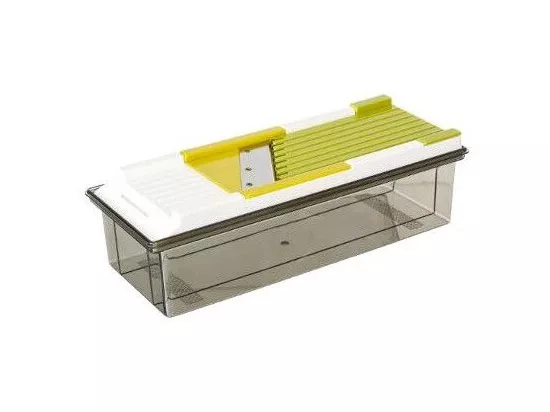 Mandoline multifonction - 11 pièces - L 30 x l 11,6 x H 8,7 cm