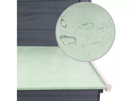 Poulailler d'extérieur avec 1 nichoir Gris Bois