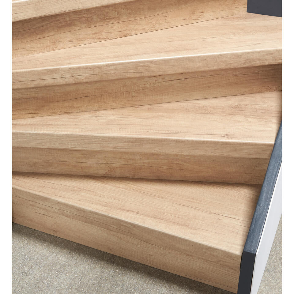 Traptrede Callery Naturel Eiken 136 cm