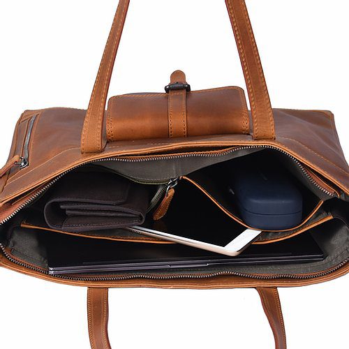 Sparwell Knox Laptopbag Creative Katherine | Shopper Cognac
