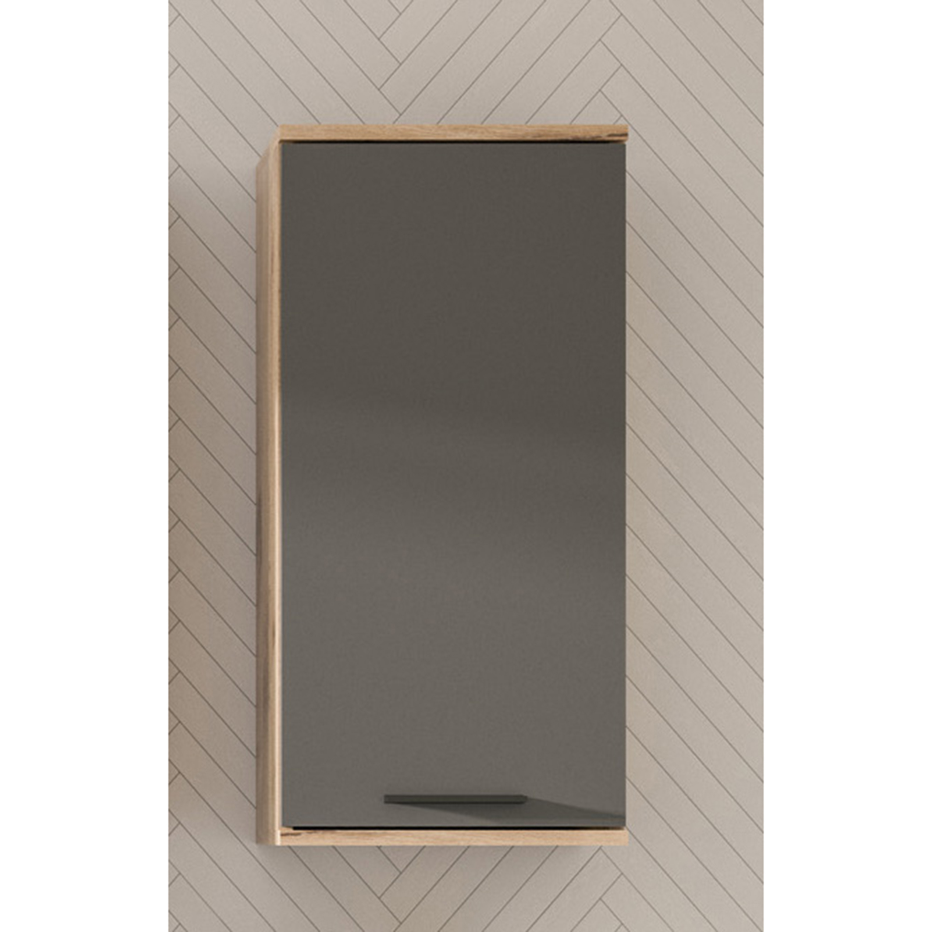 Hängeschrank MASON - Nox Oak - Basalt grau - 37 cm
