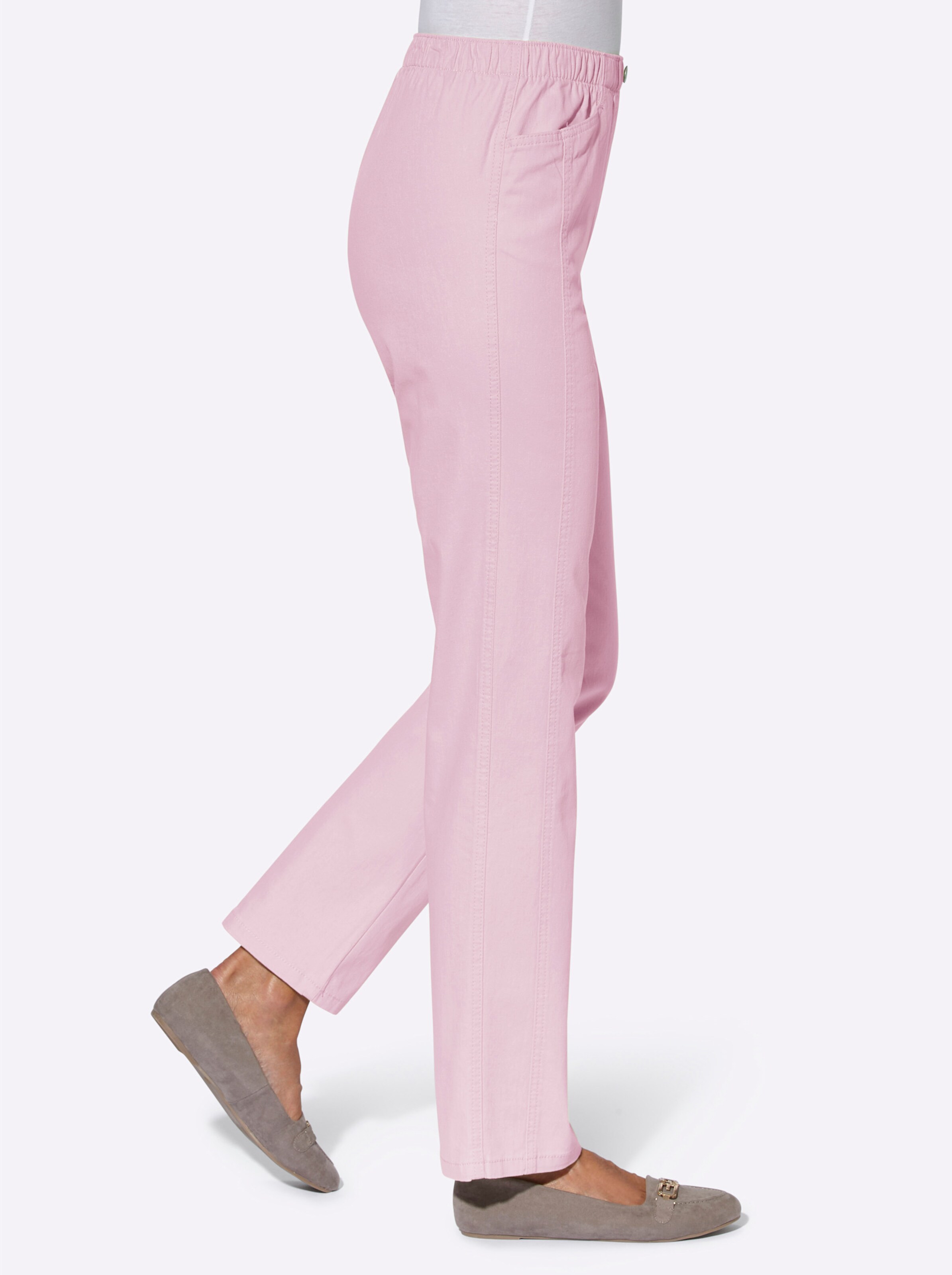 Schlupfjeans in rosé