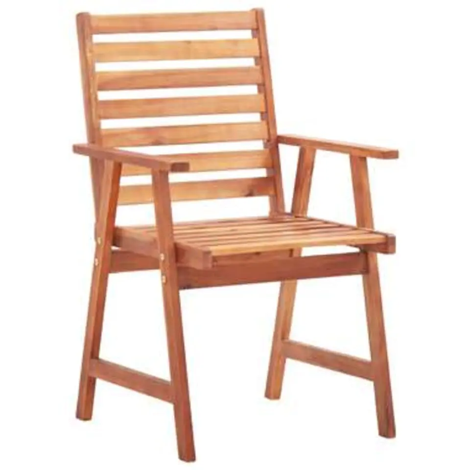 vidaXL - Tuinstoel - Bruin - Hout - 2 stuks