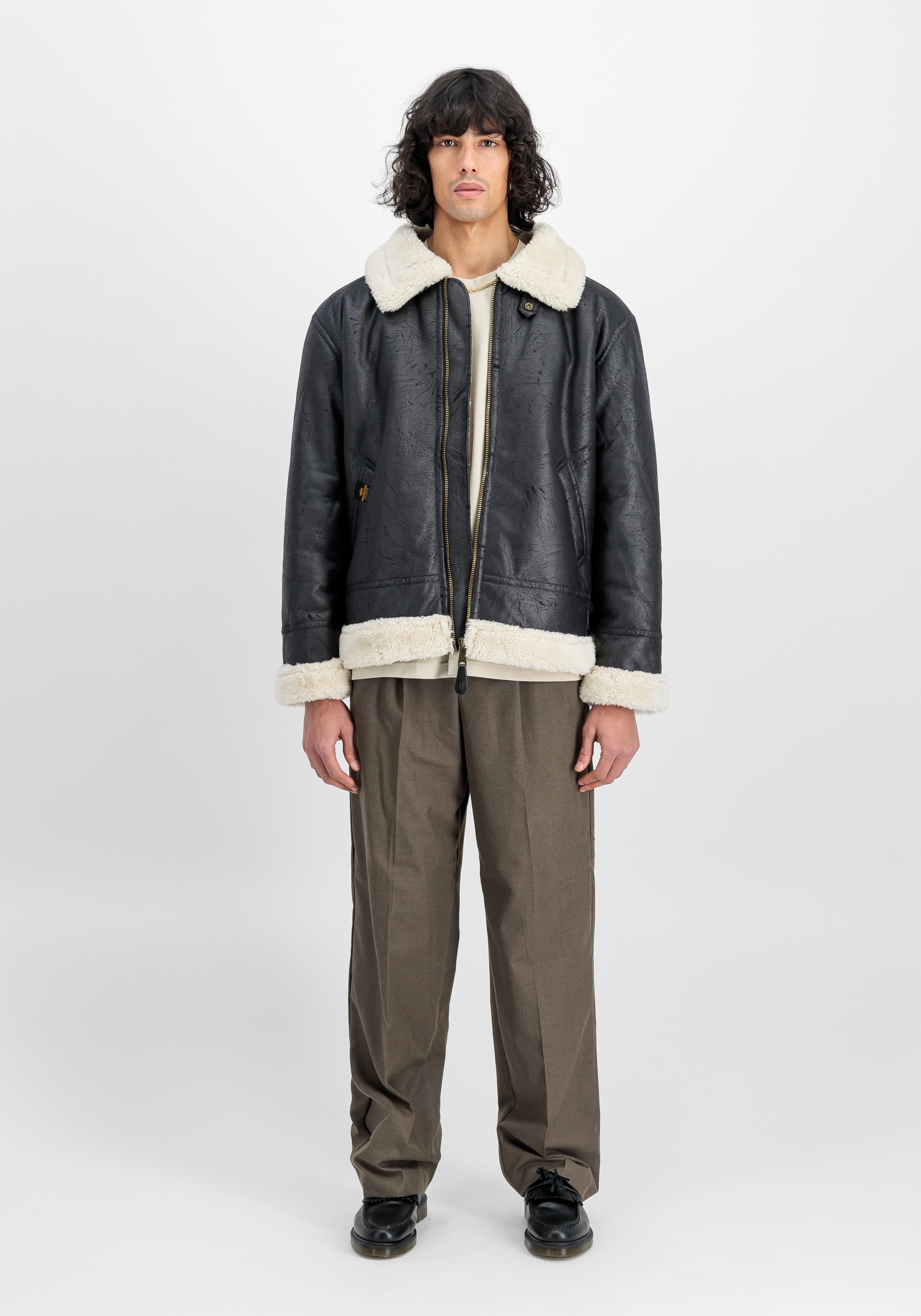 Alpha Industries Lederjacke »B-3 Faux Leather«
