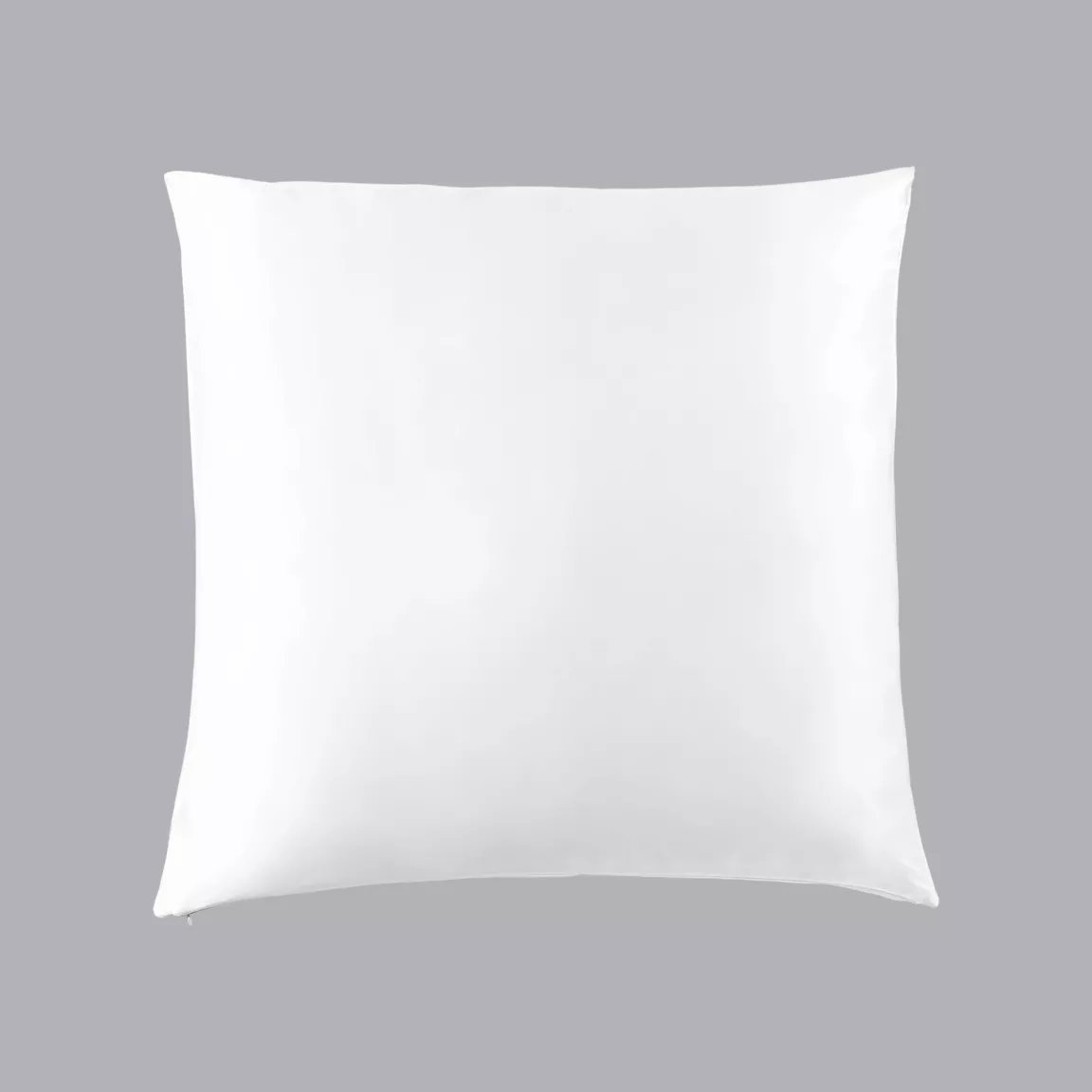 Taie d'oreiller carrée soie de mûrier (63 x 63 cm) Mizuki Blanche
