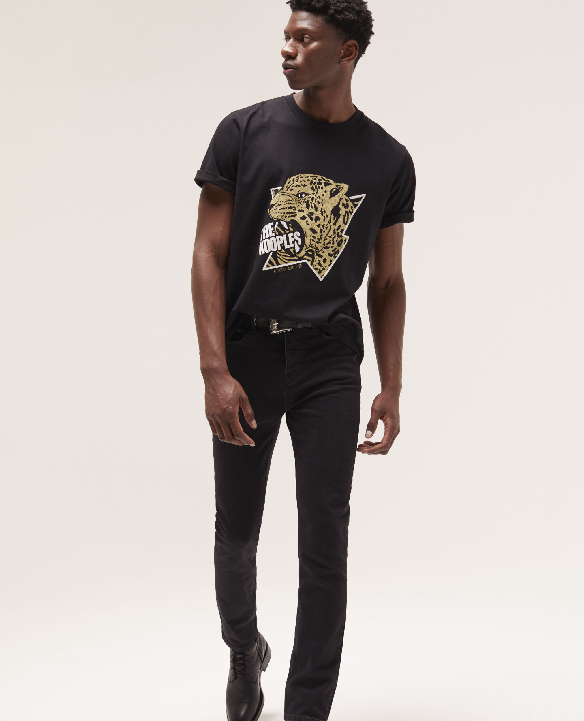 T-shirt sérigraphié noir