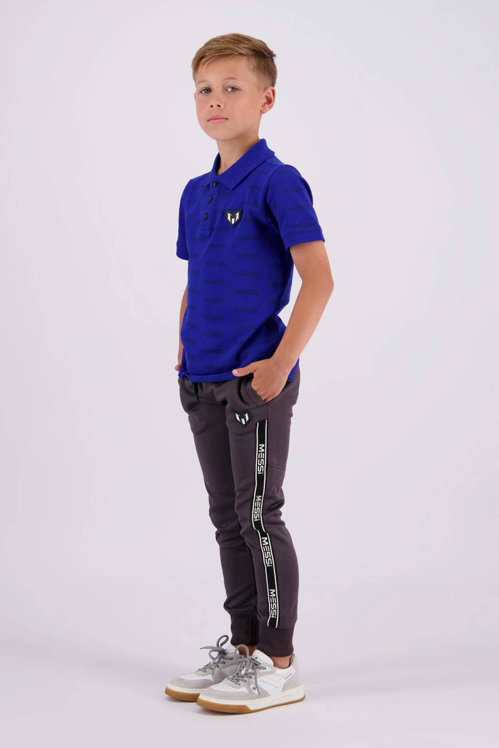 Vingino polo Kapod met all over print hardblauw