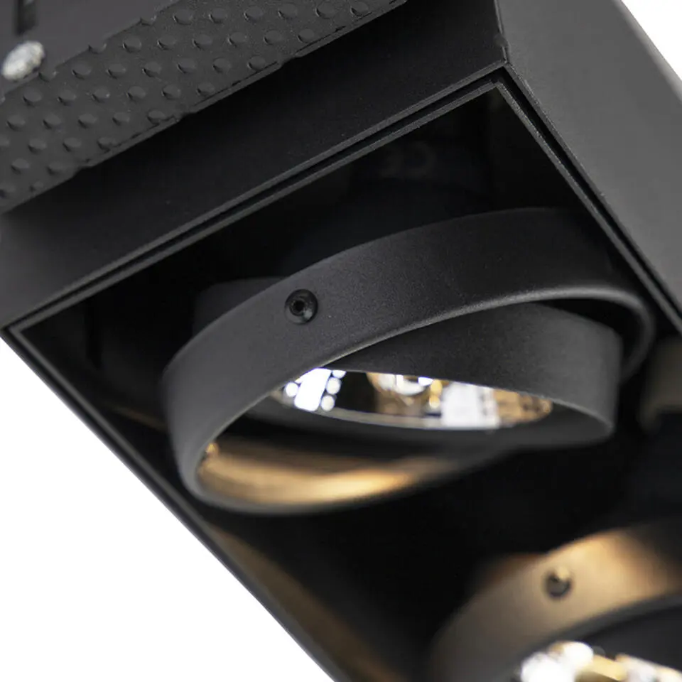 Qazqa inbouwspots oneon trimless 70 zwart gu10