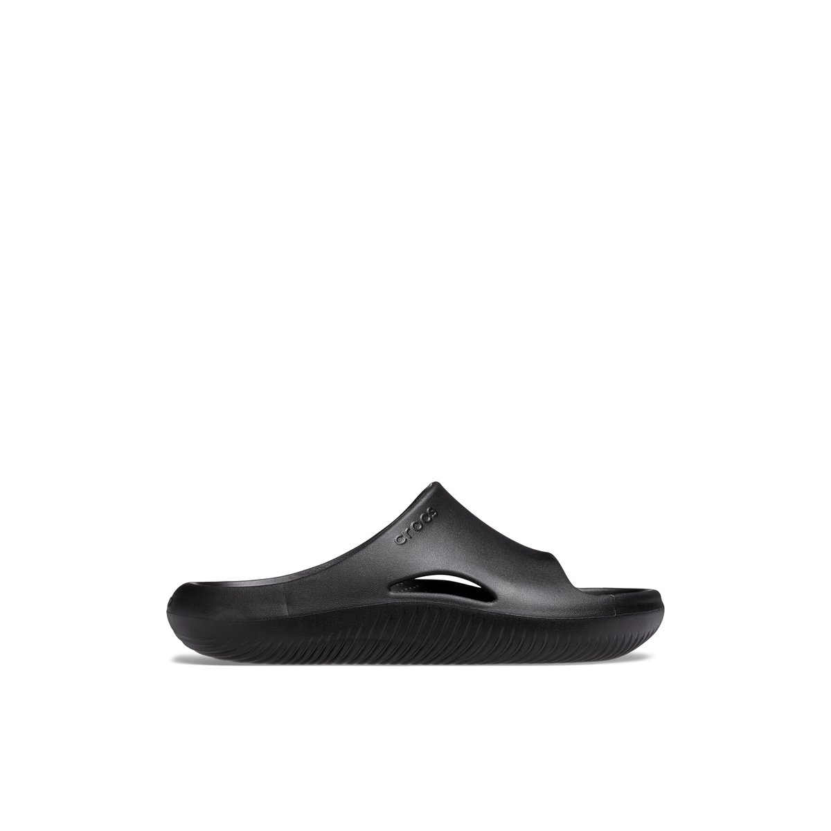 CROCS-Mellow_slide-Sandales athlétiques à glissière - Talon plat - Noir