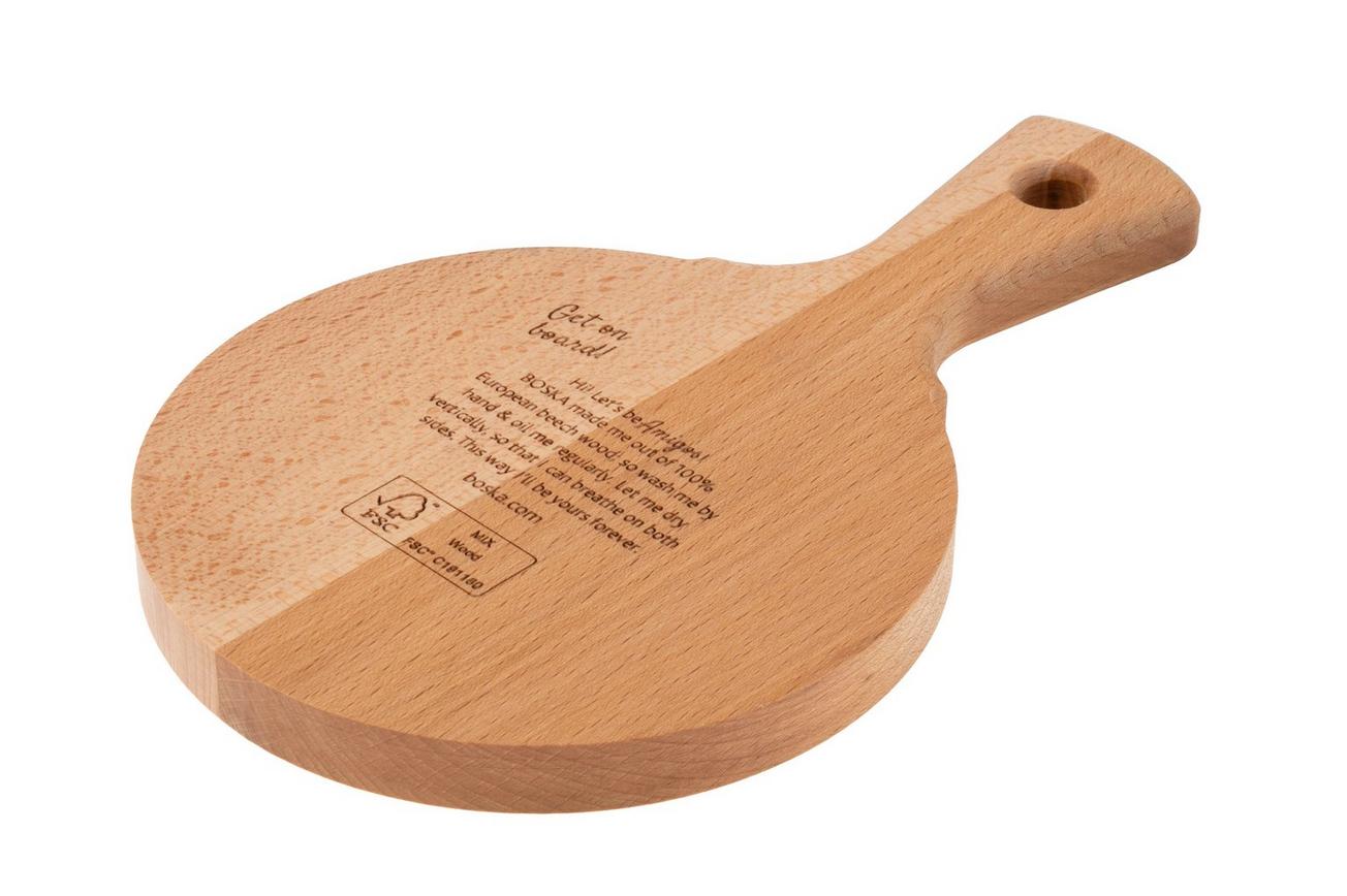 Boska Amigo serveerplank rond 358108, 15 cm beukenhout
