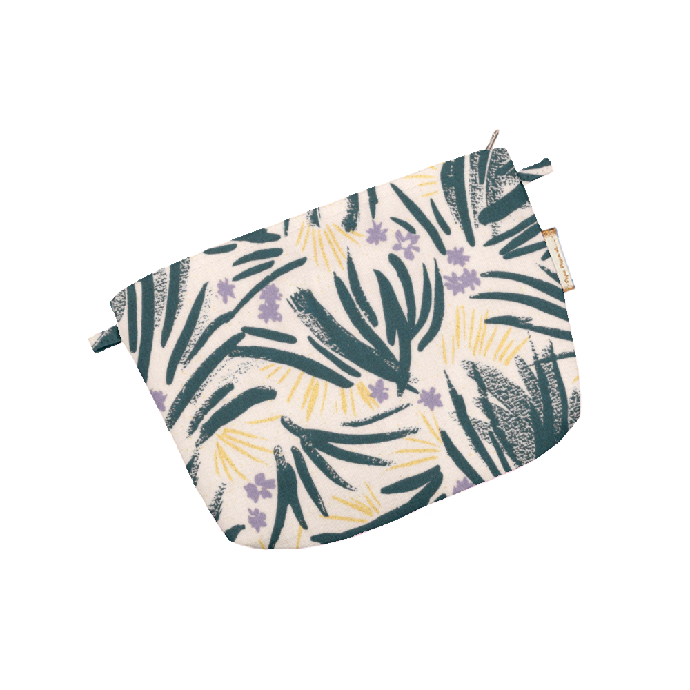 Mini Pochette Tissu Fleurs D'artifice