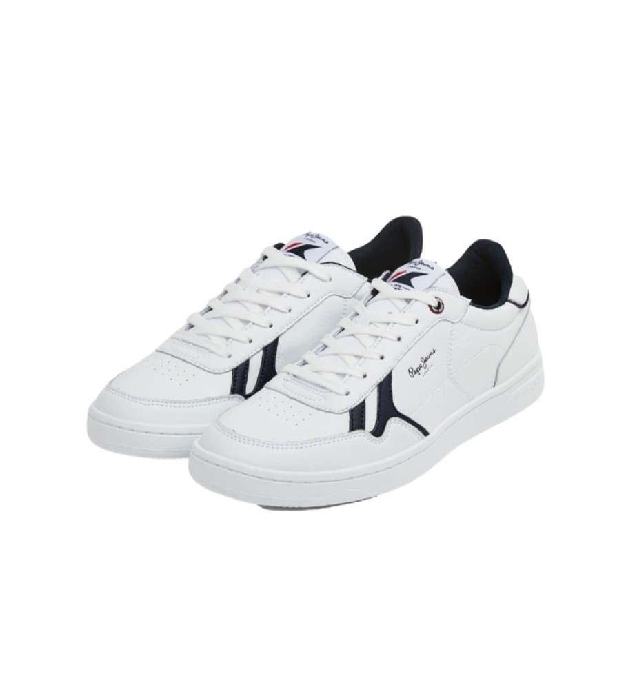 Tênis Pepe Jeans Kore Britt M de couro branco