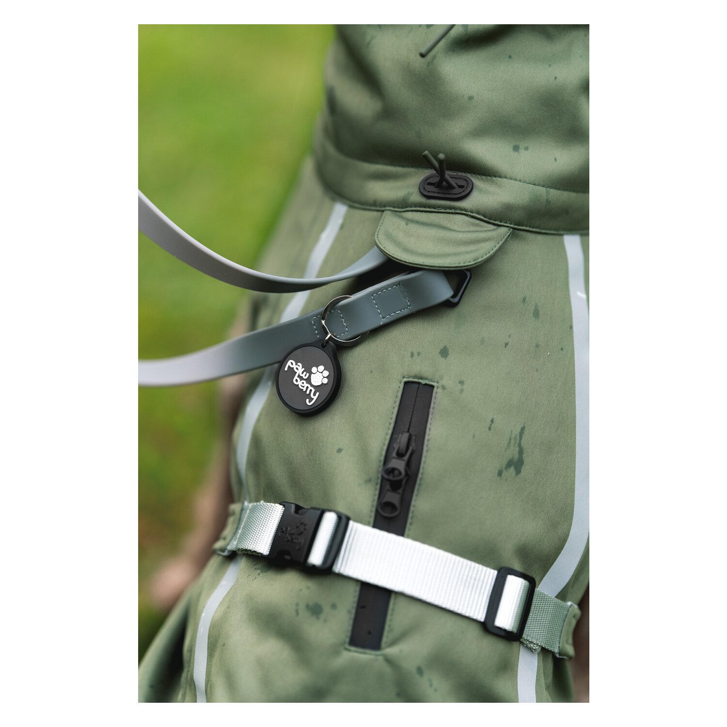 pawberry Softshell-Hundemantel Reus - light olive