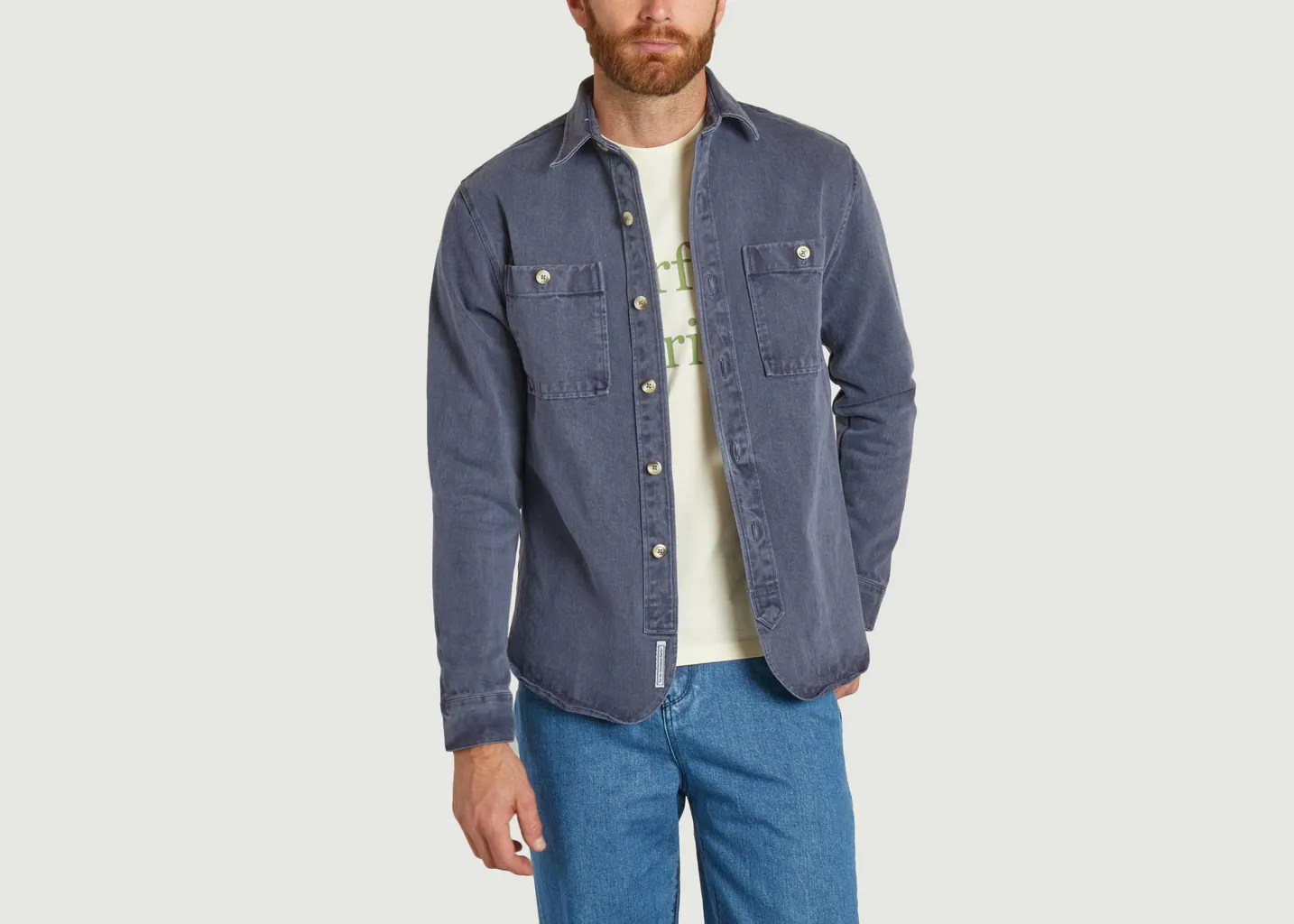 Surchemise en twill Cuisse de Grenouille