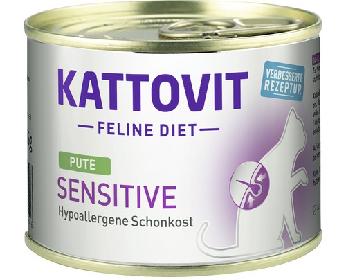 Kattovit Sensitive Kalkoen natvoer voor katten 185g